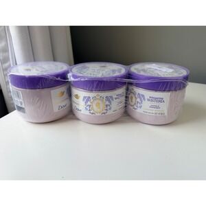 Dove Body Scrub Bridgerton 3-Pack 45oz Whispering Wisteria Orchids NEW